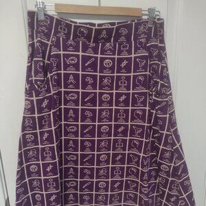 Svaha Large Dewey Decimal Skirt Size Large